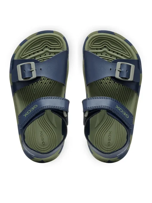 GEOX SANDAL JUNIOR BOY FUSBETTO B.A J35HMA 00054 CF4A3  ΜΠΛΕ - Image 4