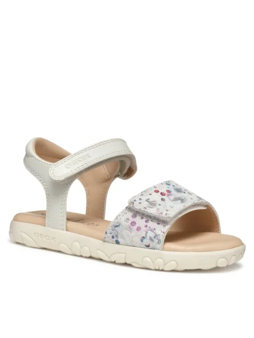 GEOX SANDAL JUNIOR GIRL J A Haiti G.A J028ZA 007BC C1714 ΛΕΥΚΟ - Image 2
