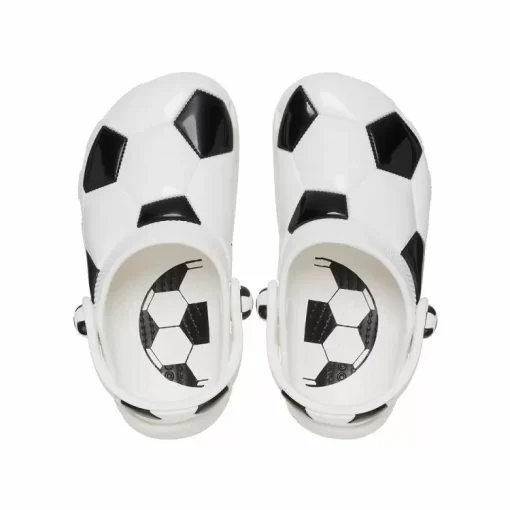 CROCS CLOGS CLASIC T BOY Soccer Ball 210023-103 ΛΕΥΚΟ - Image 4