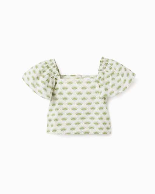 ZIPPY Μπλούζα crop top κορίτσι 31070692026 Πράσινο ανοιχτό