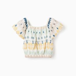 ZIPPY Μπλούζα crop top κορίτσι 31070742021 Μπεζ