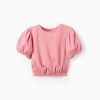 ZIPPY Μπλούζα crop top κορίτσι 31071004030 Ροζ ανοιχτό