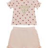 GUESS Σετ t-shirt και σορτς A5GG03K6YW4-P42I Σόμον