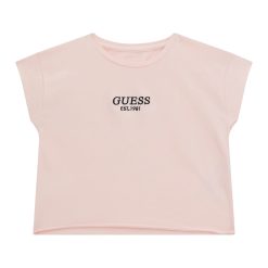 GUESS Crop top με λογότυπο J4BI34J1314-G9K9 Ροζ