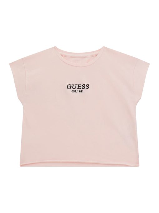 GUESS Crop top με λογότυπο J4BI34J1314-G9K9 Ροζ