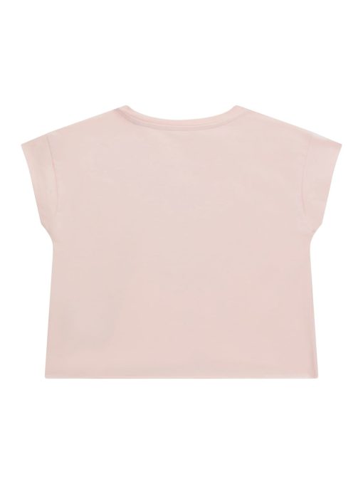 GUESS Crop top με λογότυπο J4BI34J1314-G9K9 Ροζ - Image 3