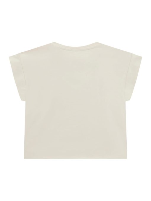 GUESS Crop top με λογότυπο J4BI34J1314-G9L9 Mπεζ - Image 2