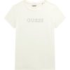 GUESS T-shirt με λογότυπο με στρας J4RI49J1314-G018 Λευκό