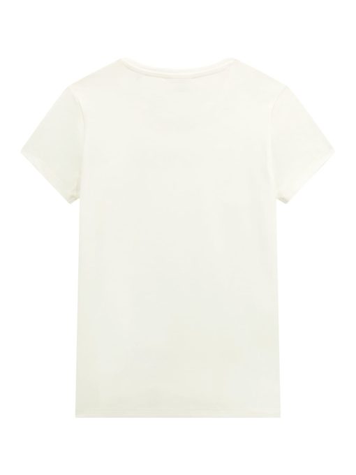GUESS T-shirt με λογότυπο με στρας J4RI49J1314-G018 Λευκό - Image 2