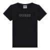 GUESS T-shirt με λογότυπο με στρας J4RI49J1314-JBLK Μαύρο