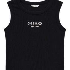 GUESS Mπλούζα αμάνικη κορίτσι J4YI16KBZP4-JBLK Mαύρο