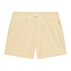 GUESS Σορτς με peony και 4G λογότυπο ζακάρ J5GD44KCT02-F26X Kίτρινο