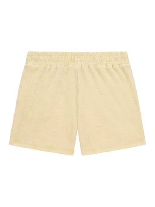 GUESS Σορτς με peony και 4G λογότυπο ζακάρ J5GD44KCT02-F26X Kίτρινο - Image 2