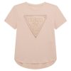 GUESS T-shirt με λογότυπο με στρας J5GI15K6YW4-G63Q Ροζ