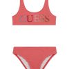 GUESS Σετ μπικίνι με λογότυπο J5GZ00KCA60-G5O5 Ροζ
