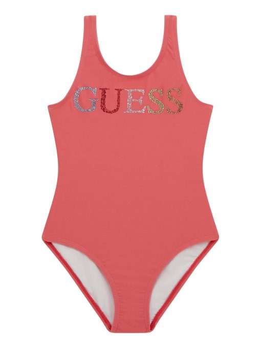 GUESS Mαγιό με λογότυπο J5GZ01KCA60-G5O5 Ροζ