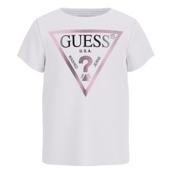GUESS T-shirt με λογότυπο K73I56K8HM0-G011 Λευκό