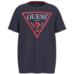 GUESS Mπλούζα με τριγωνικό λογότυπο N73I55K8HM0-G7V2 Mπλε