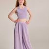 MELIN ROSE Σετ μπλούζα με παντελόνα σε ύφασμα MRS25-6184 Λιλά