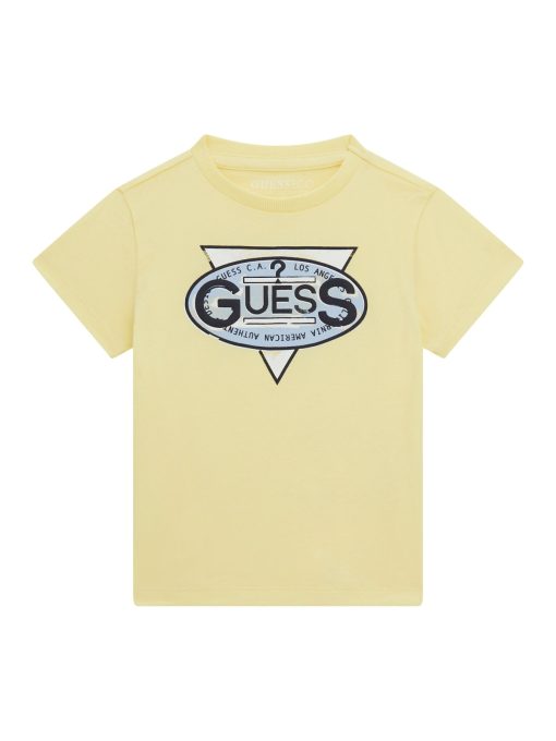 GUESS T-shirt με λογότυπο μπροστά N5GI01K8HM4-G282 Kίτρινο