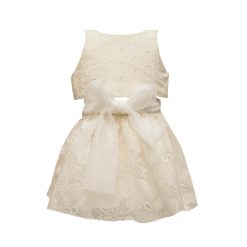 T6260 WHIPPED CREAM SET W/TOP & EMBROIDERED LACE TUTU SKIRT BABY PLUS