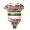 T6454 RAINBOW CANDY T-SHIRT ZIC ZAC BIKINI KID