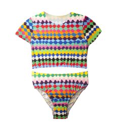 T6454 RAINBOW CANDY T-SHIRT ZIC ZAC BIKINI KID