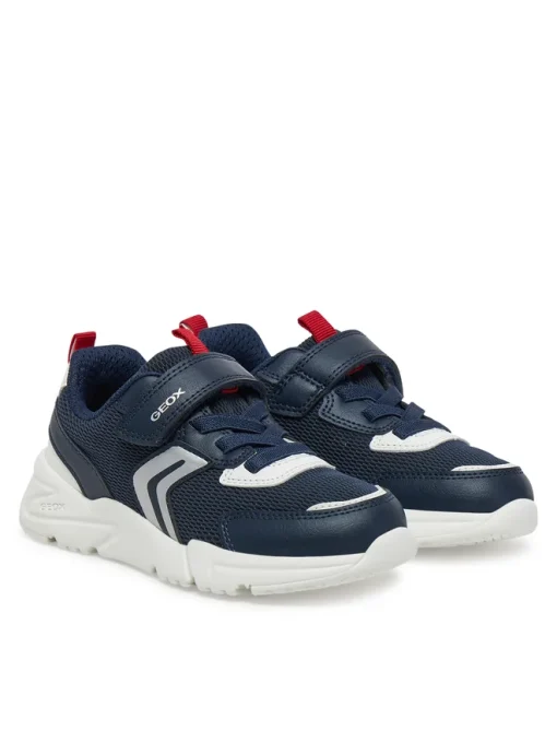 GEOX SNEAKER JUNOR BOY J LOFTUS A J55MQB 01454 C0735 ΜΠΛΕ - Image 2