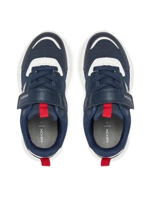 GEOX SNEAKER JUNOR BOY J LOFTUS A J55MQB 01454 C0735 ΜΠΛΕ - Image 4