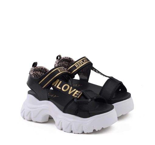 REPLAY SANDAL JUNIOR GIRL JUYCE JR 1 JP140001T-0006 ΜΑΥΡO - Image 4