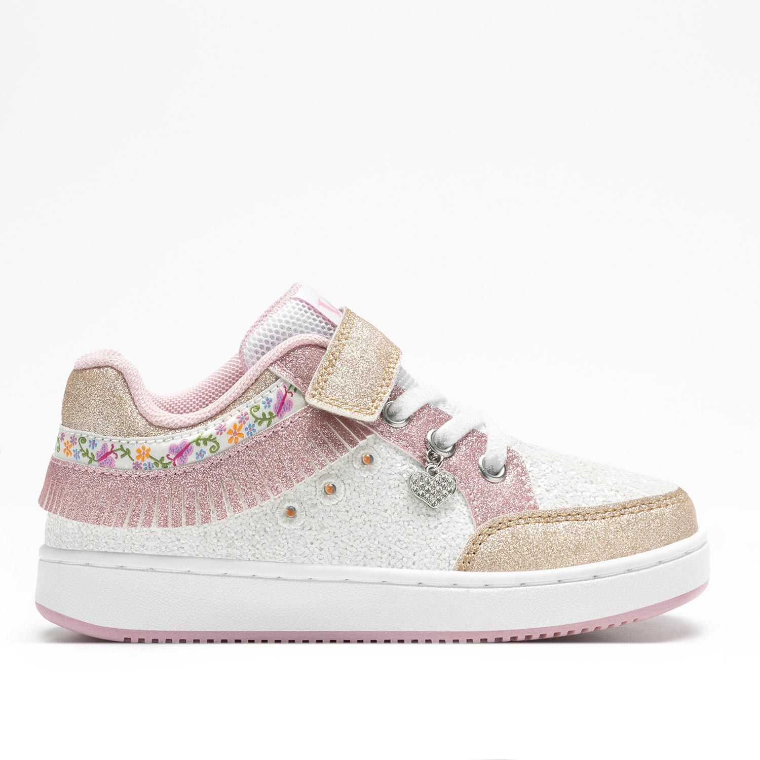 LELLI KELLY SNEAKER JUNIOR GIRL FRANGETTA MIX LKAL8054 ΛΕΥΚΟ