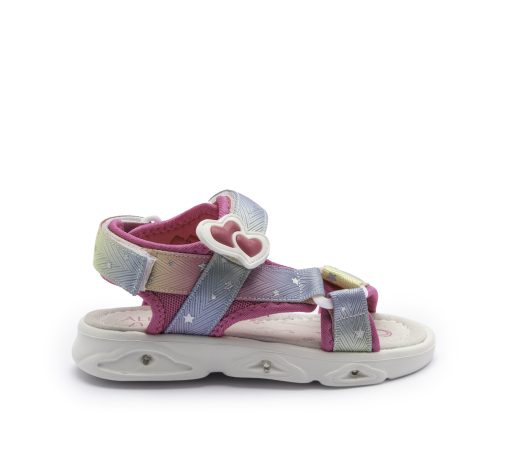 ALLEGRIA SANDAL JUNIOR GIRL LIGHTS 103295915 ΦΟΥΞΙΑ