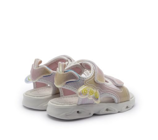 ALLEGRIA SANDAL JUNIOR GIRL LIGHTS 122901 ΡΟΖ - Image 3