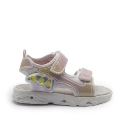 ALLEGRIA SANDAL JUNIOR GIRL LIGHTS 122901 ΡΟΖ