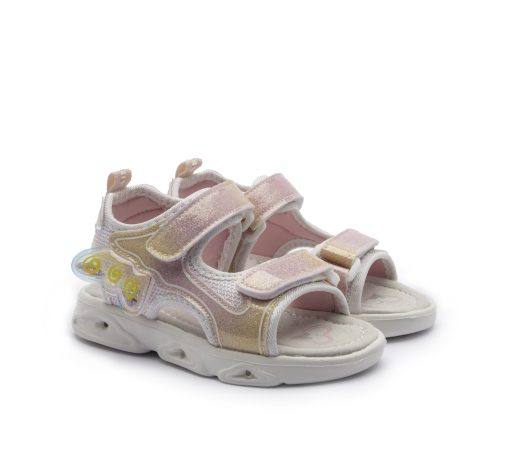 ALLEGRIA SANDAL JUNIOR GIRL LIGHTS 122901 ΡΟΖ - Image 2