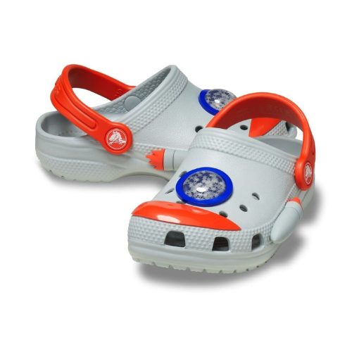 CROCS CLOGS CLASIC T BOY Rocket Ship 210359-1NM ΓΚΡΙ - Image 3