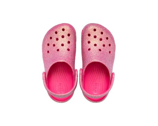 CROCS CLOGS CLASIC T GIRL Iridescent Glitter 210986-6ZQ ΦΟΥΞΙΑ - Image 6