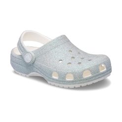 CROCS CLOGS CLASIC T Iridescent Glitter 210986-100 ΛΕΥΚΟ