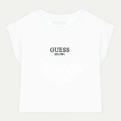 GUESS Παιδική μπλούζα με λογότυπο J4BI34J1314-G011 Λευκό