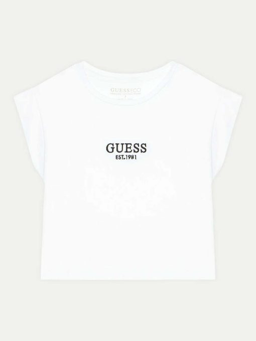 GUESS Παιδική μπλούζα με λογότυπο J4BI34J1314-G011 Λευκό