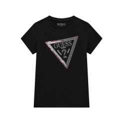 GUESS Παιδικη μπλούζα με λογότυπο κορίτσι J5RI12K6YW4-JBLK Μαύρο