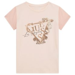 GUESS Παιδικη μπλούζα με λογότυπο κορίτσι J5RI35K6YW4-G63Q Ροζ