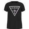 GUESS T-shirt με λογότυπο J73I56K8HM0-JBLK Μαύρο