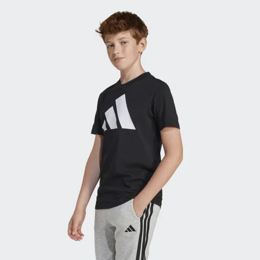 ADIDAS JUNIOR UNISEX ΚΟΝΤΟΜΑΝΙΚΗ ΜΠΛΟΥΖΑ JC9660 ΜΑΥΡΟ - Image 3