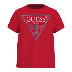 GUESS Mπλούζα με τριγωνικό λογότυπο N73I55K8HM0-RHT Kόκκινο