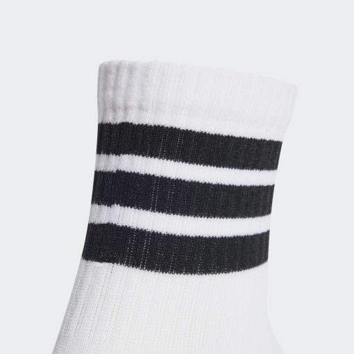ADIDAS Γραμμικές Κάλτσες 3 Ζεύγη Παιδικές UNISEX JD1349 ΛΕΥΚΟ/ΜΑΥΡΟ - Image 5