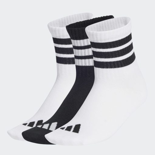 ADIDAS Γραμμικές Κάλτσες 3 Ζεύγη Παιδικές UNISEX JD1349 ΛΕΥΚΟ/ΜΑΥΡΟ
