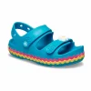 CROCS  SANDAL GIRL Crocband Cruiser RicRacSandalT 211032-4WG ΜΠΛΕ