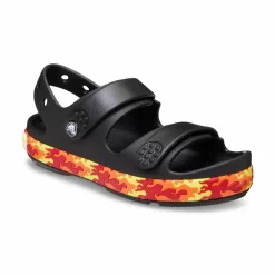 CROCS SANDAL GIRL Crocband Cruiser Flames Sndl T 211269-001 ΜΑΥΡΟ