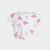 ADIDAS JUNIOR GIRL ΚΟΝΤΟΜΑΝΙΚΗ ΜΠΛΟΥΖΑ JC7710 ΛΕΥΚΟ